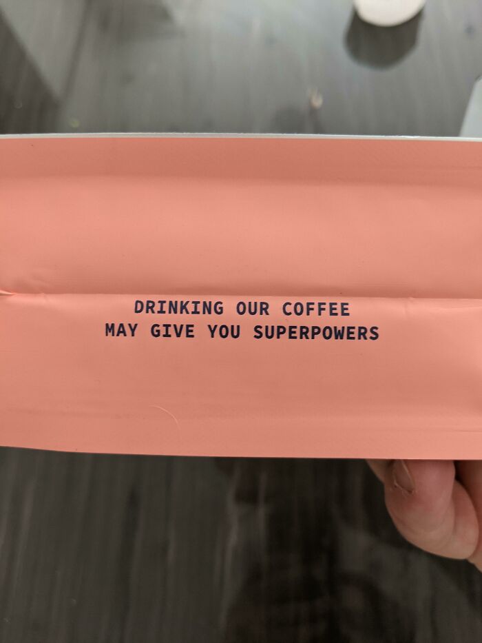 On The Bottom Of A Bag Of Coffee