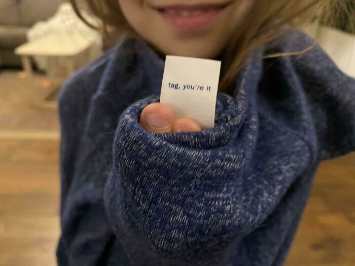 The Tag In My Kid’s Dress Thinks It’s Funny