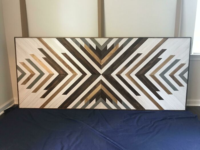 A Headboard I Made For The New House