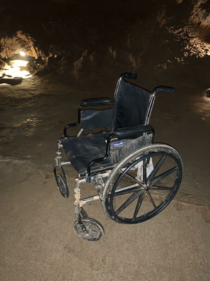 Found A Wheelchair In A Cave While Visiting Tennessee
