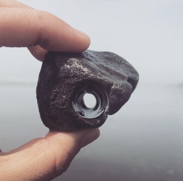 I Found This Rock With A Perfect Hole In It