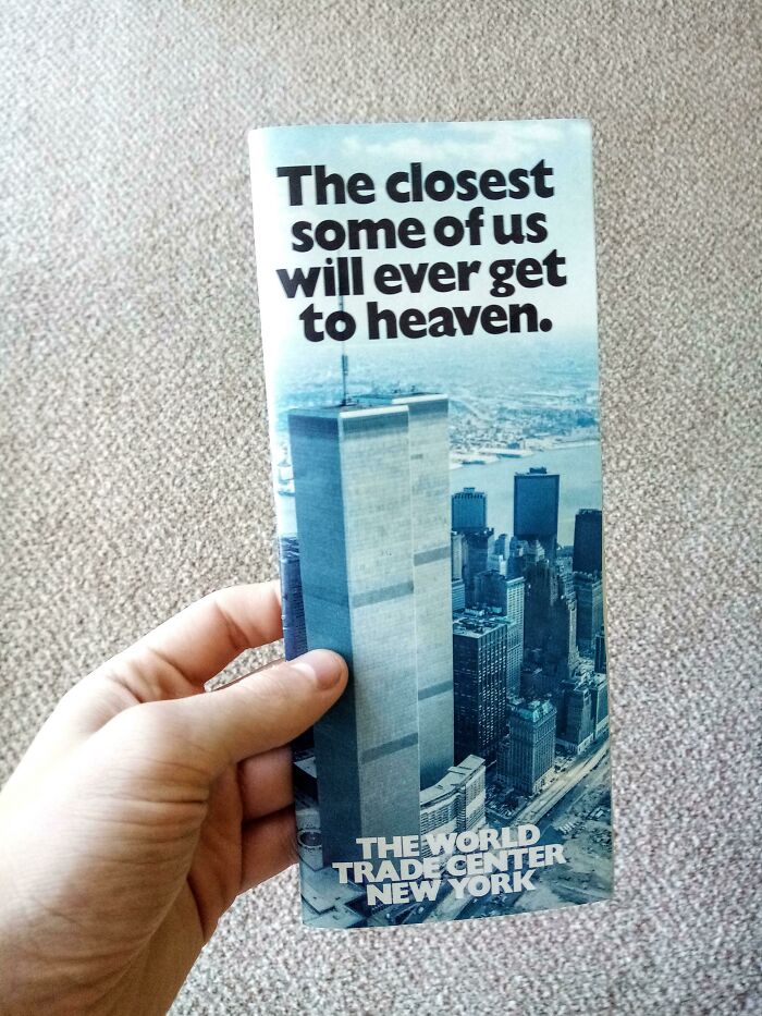 My Dad Found This Old Pamphlet Advertising Tourism To The World Trade Centre