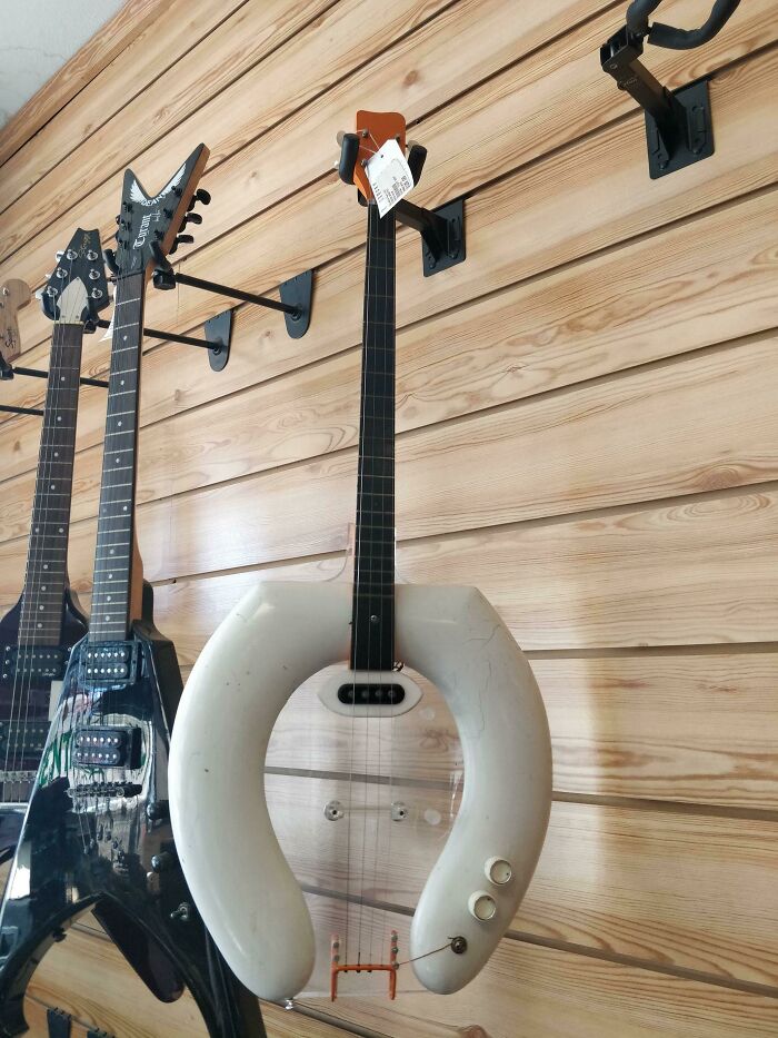 I Found A Toilet Seat Guitar At A Pawn Shop