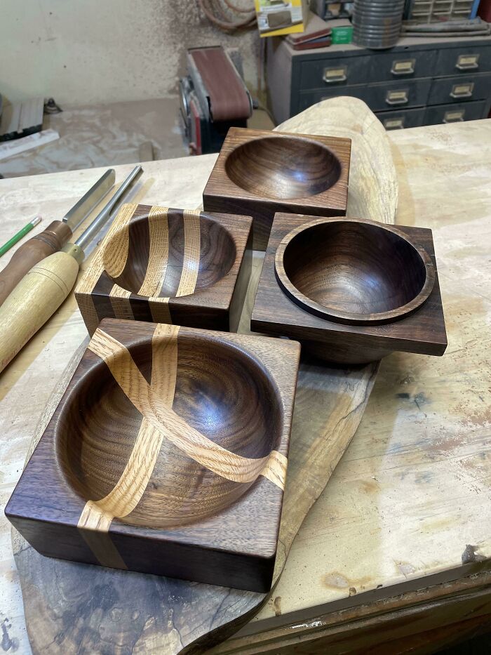 A Few More Square Bowls I Did Earlier This Week