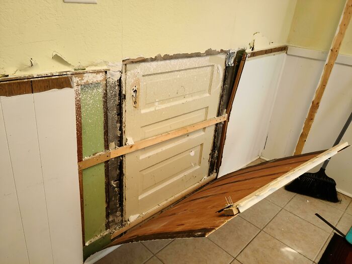 I'm Redoing My Kitchen And The Old Owners Put A Wall Over An Exterior Door