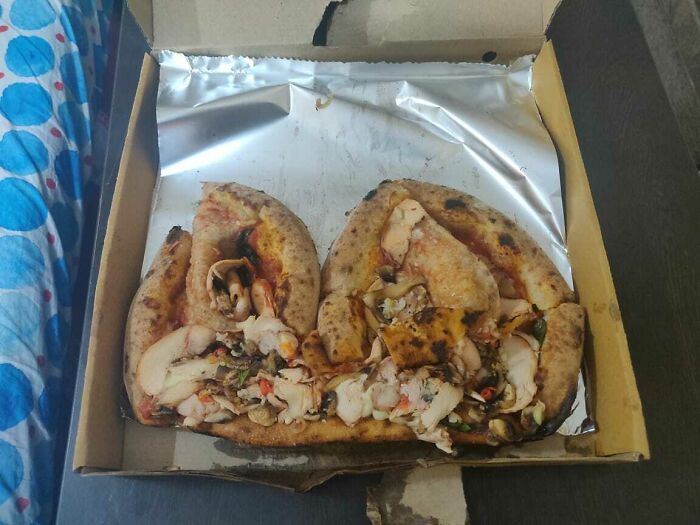 Hubby Ordered From His Favourite Pizza Place After A Long Day Of Work And Got This
