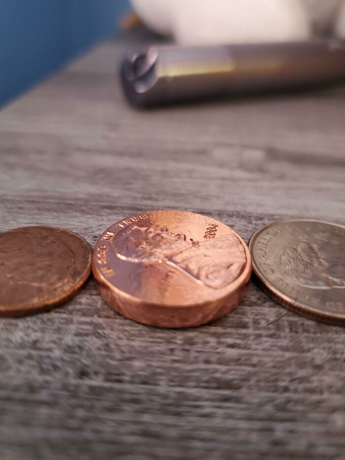 The Thickness Of This Penny