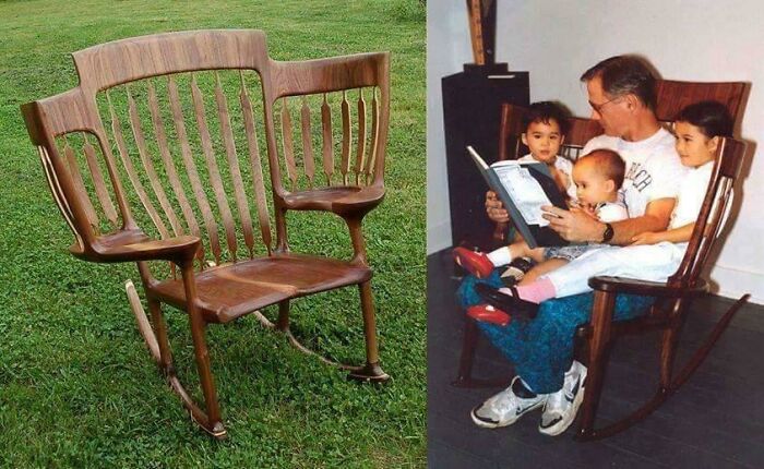 I Saw This Pic On Fb, A Rocking Chair Built With Children In Mind