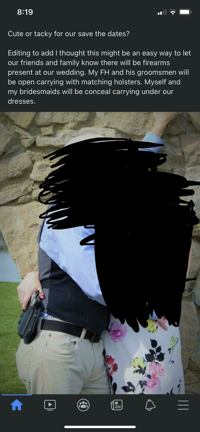 Why On Earth Do You Need To Open Carry At Your Own Wedding?