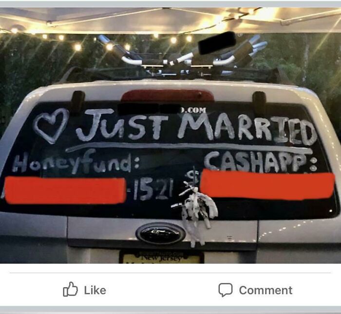 Putting Your Honeyfund & Cashapp On Your Getaway Car (& Sharing In A Public Fb Group)