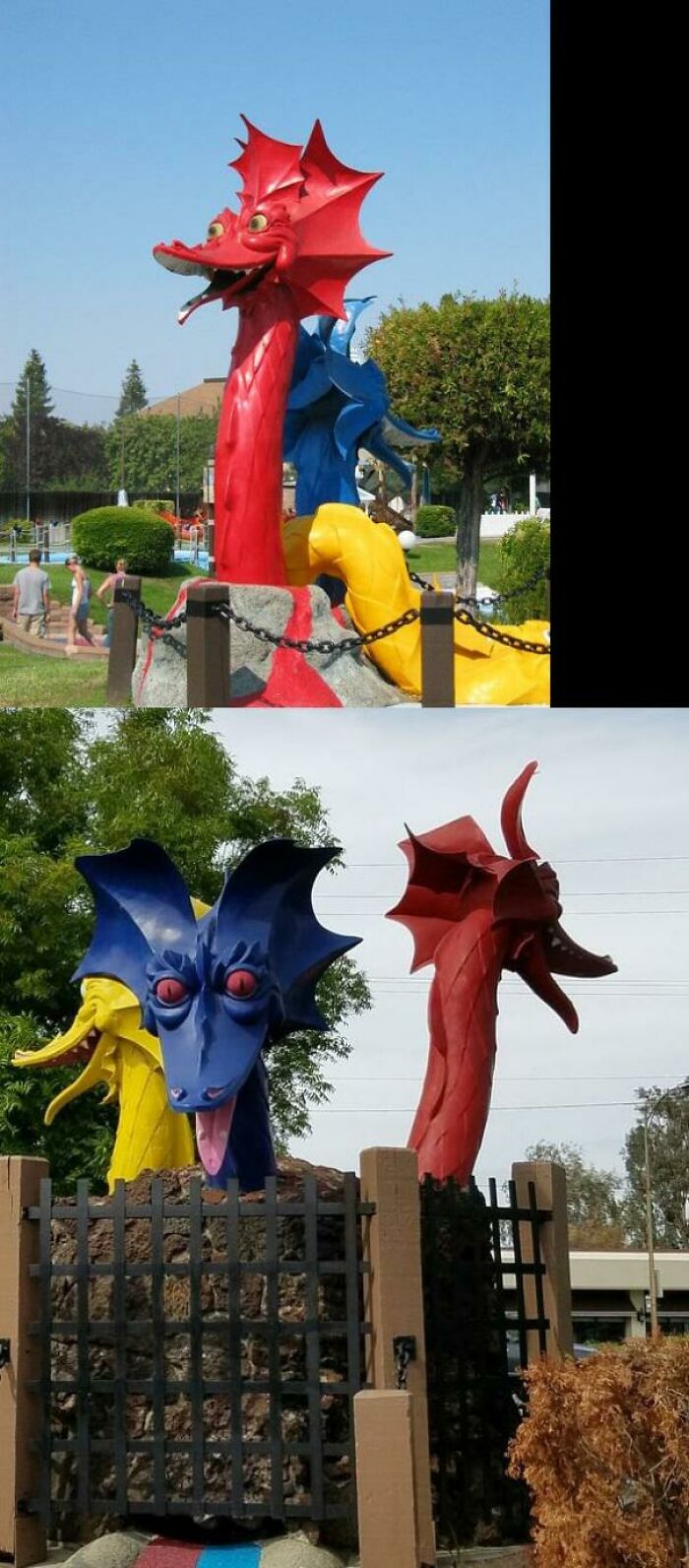 These Dragons Haunted My Childhood. From Golfland In Sunnyvale, Ca
