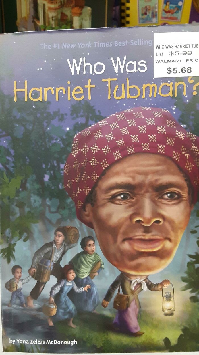 Esta ilustración en un libro sobre Harriet Tubman