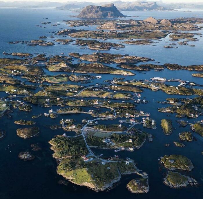 Un archipiélago en Noruega
