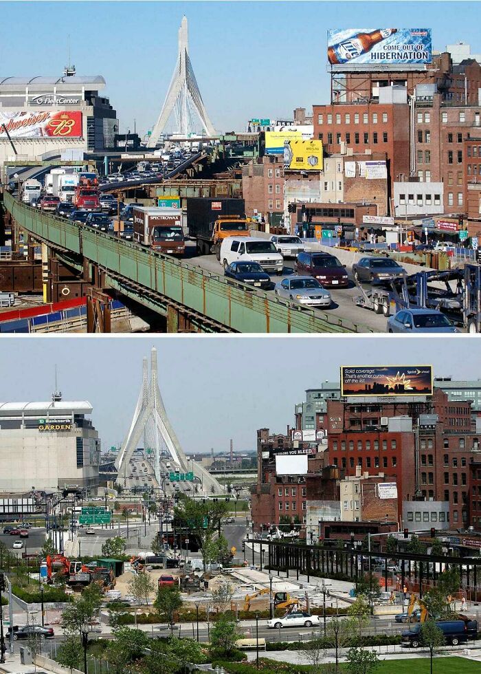 Before And After Boston's Big Dig
