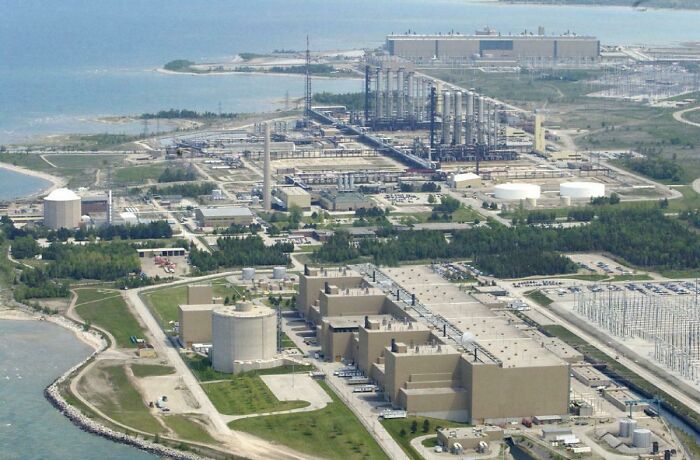 Do Nuclear Power Plants Count As Infrastructure? If So, Then Here's The Bruce Nuclear Power Plant In Canada, Also The 13th Most Powerful Nuclear Power Plant In The World, That Generates Around 9% Of Canadian Energy By Itself