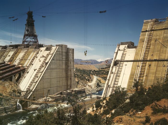 Shasta Dam - Under Construction - 1942