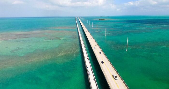 7 Mile Bridge To Key West, Florida
