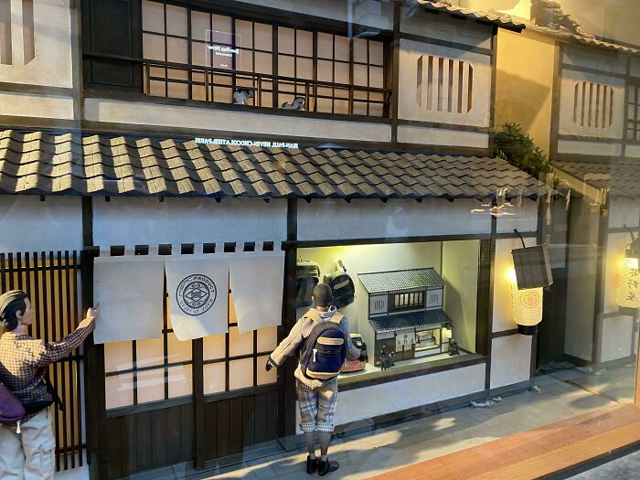 This Shop Window In Kyoto Had A Model Of The Shop, Which Had A Model Of The Shop In Its Window, Which Then Had A Model Of The Shop In That Window