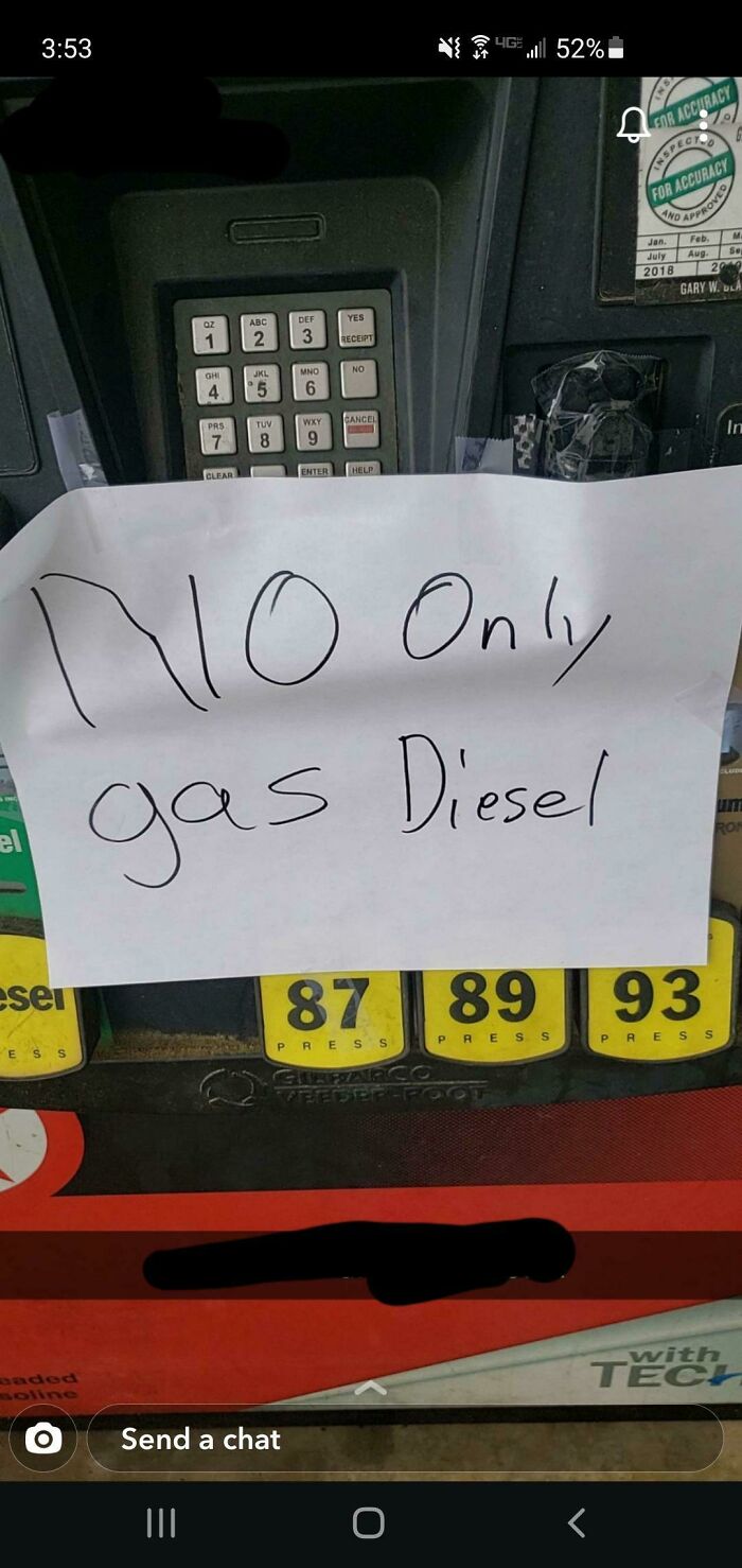 No! Only Gas Diesel!