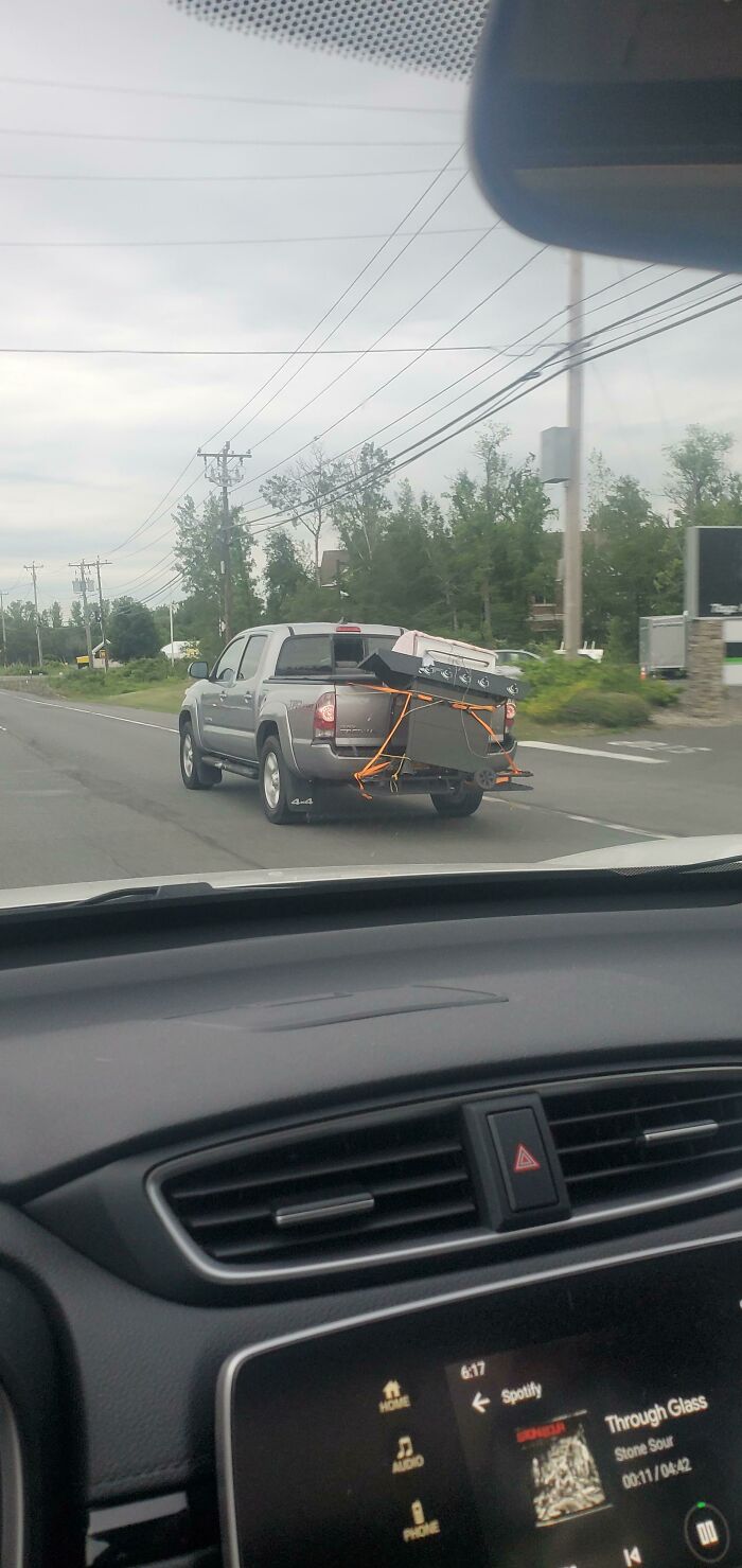 Someone Needs To Explain The Benefits Of A Pick Up Truck To This Man