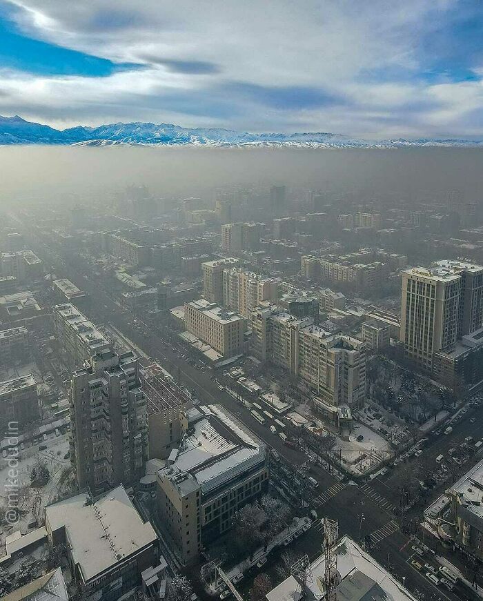 Smog In Bishkek, Kyrgyzstan