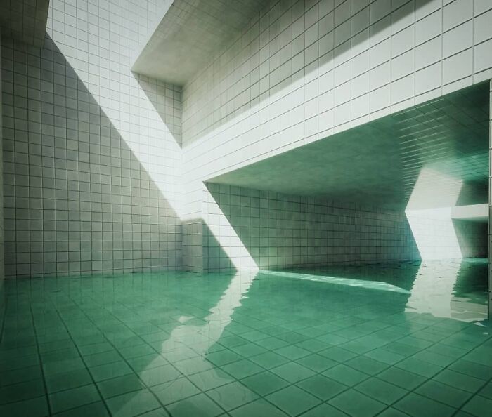 Túneles en la piscina