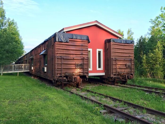 This Hotel Is Built Out Of Train Cars