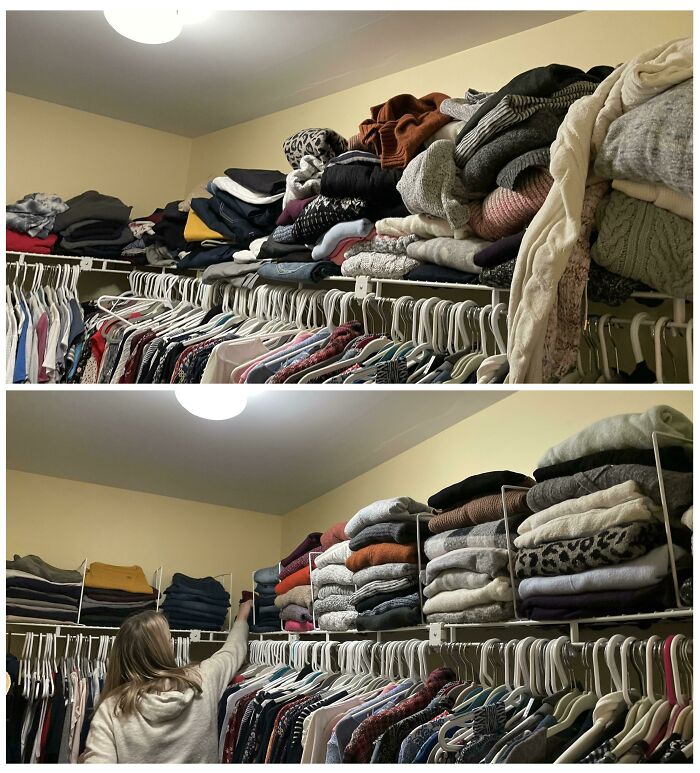 Closet Shelf Dividers Are A Game Changer!