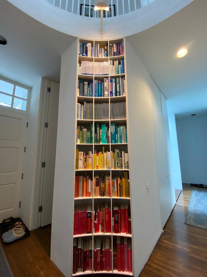 Procrastination Leads To Organized Bookshelves