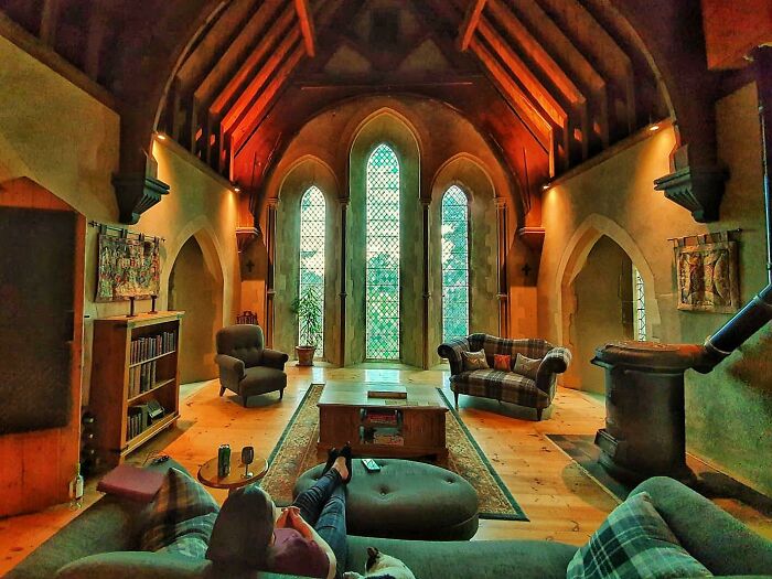 Moved Here 4 Years Ago. Converted Victorian Church In England. Love This Room