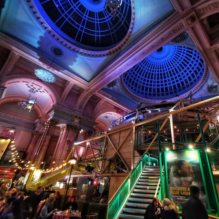 Manchester's Royal Exchange Theatre: A Former Commodities Exchange With A 750-Seat Theatre 'Pod' Tucked Inside. The Theatre Opened In 1976