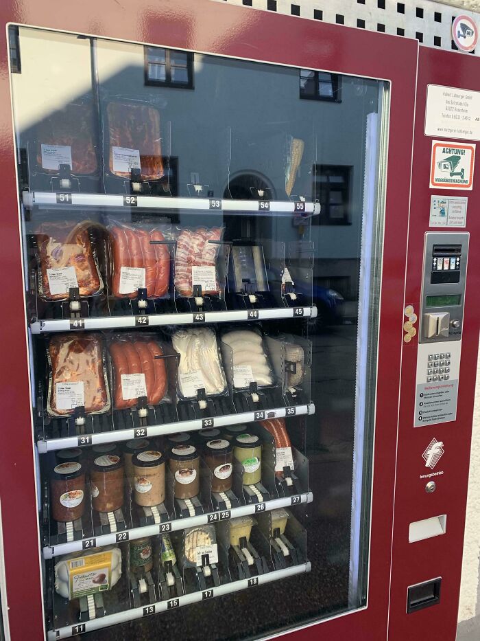 A Meat Vending Machine Found In Rosenheim, Germany