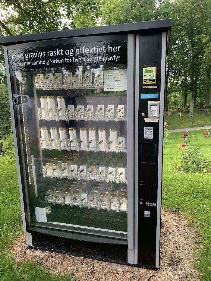 This Graveyard Has A Candle Vending Machine