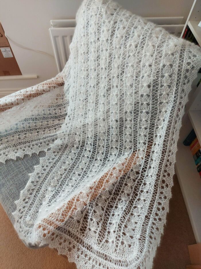 I Got Married Yesterday And I Made My Own Wedding Shawl!