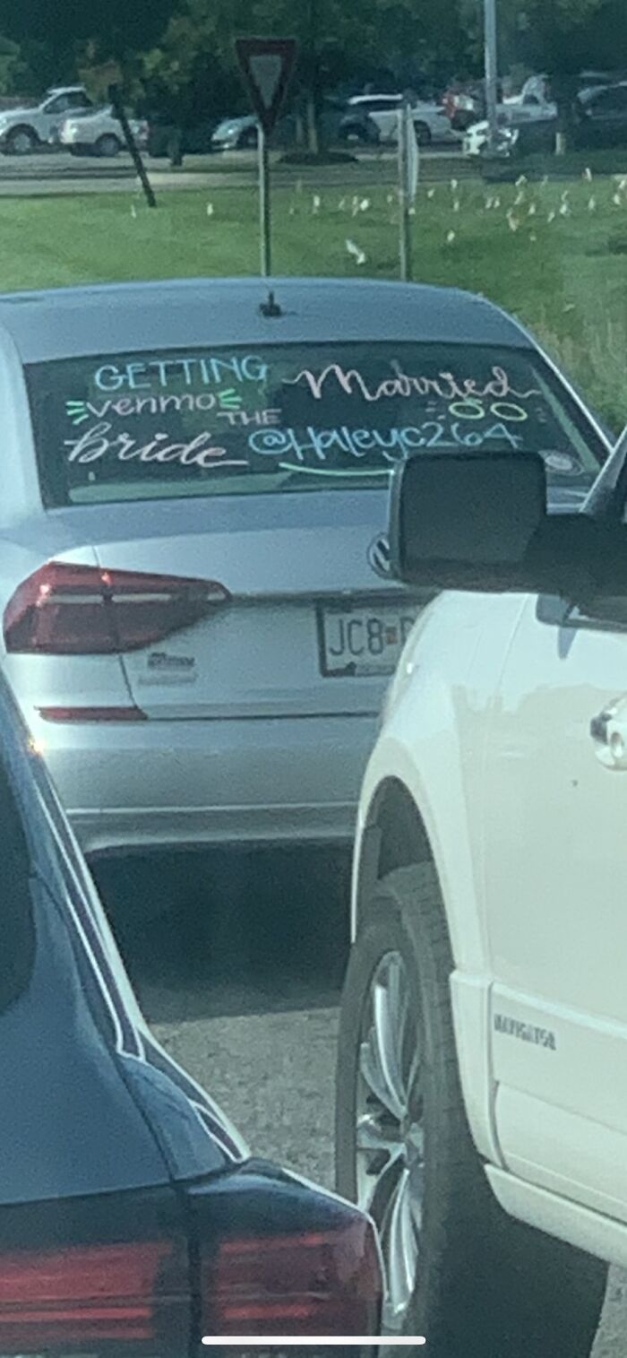 “Getting Married, Venmo The Bride” Car Paint