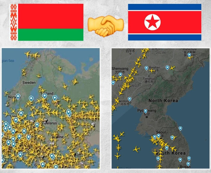 Comparison Of EU And East Asian Flight Paths After The Belarussian Air Space Incident