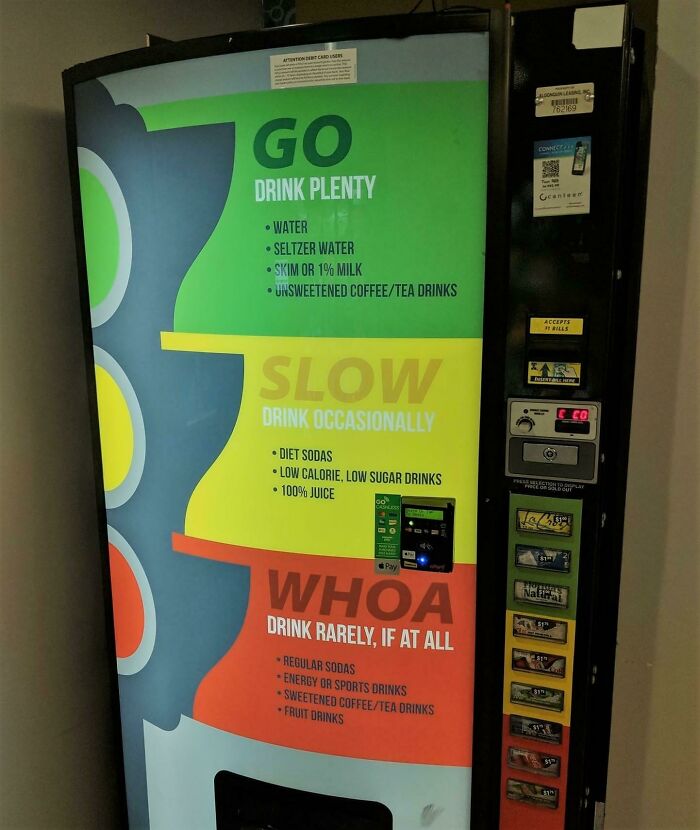 This Vending Machine That Organizes Its Selections According To Health Recommendations