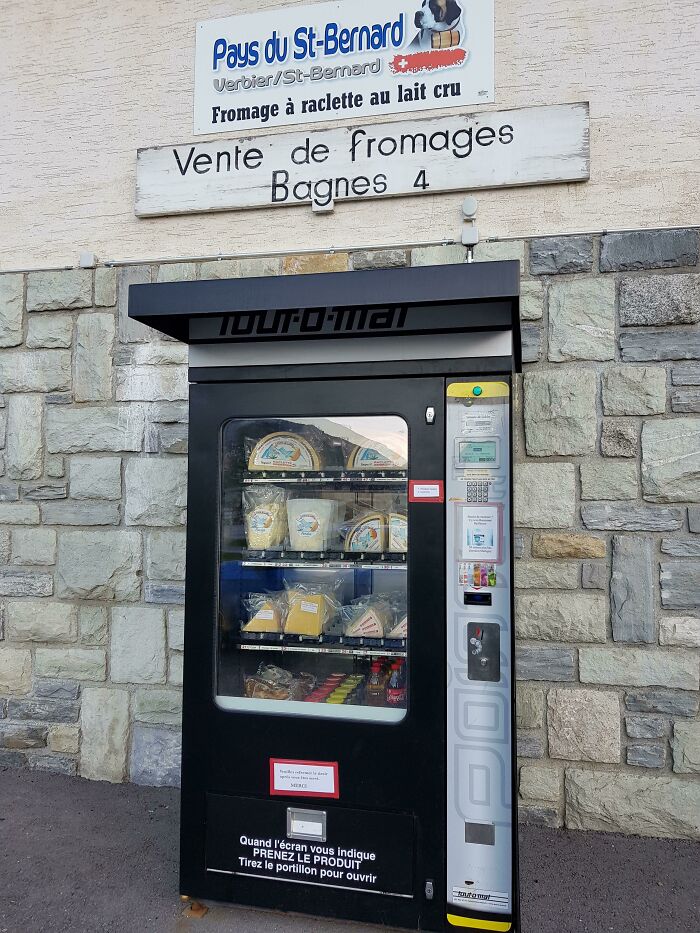 In Switzerland, You Can Buy Cheese 24/7 - From Vending Machines