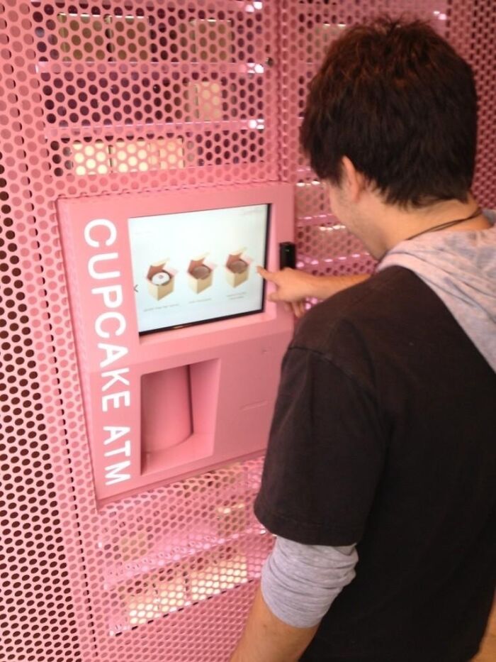 Hi Internet, This Is A Cupcake Vending Machine I Found Today In Chicago