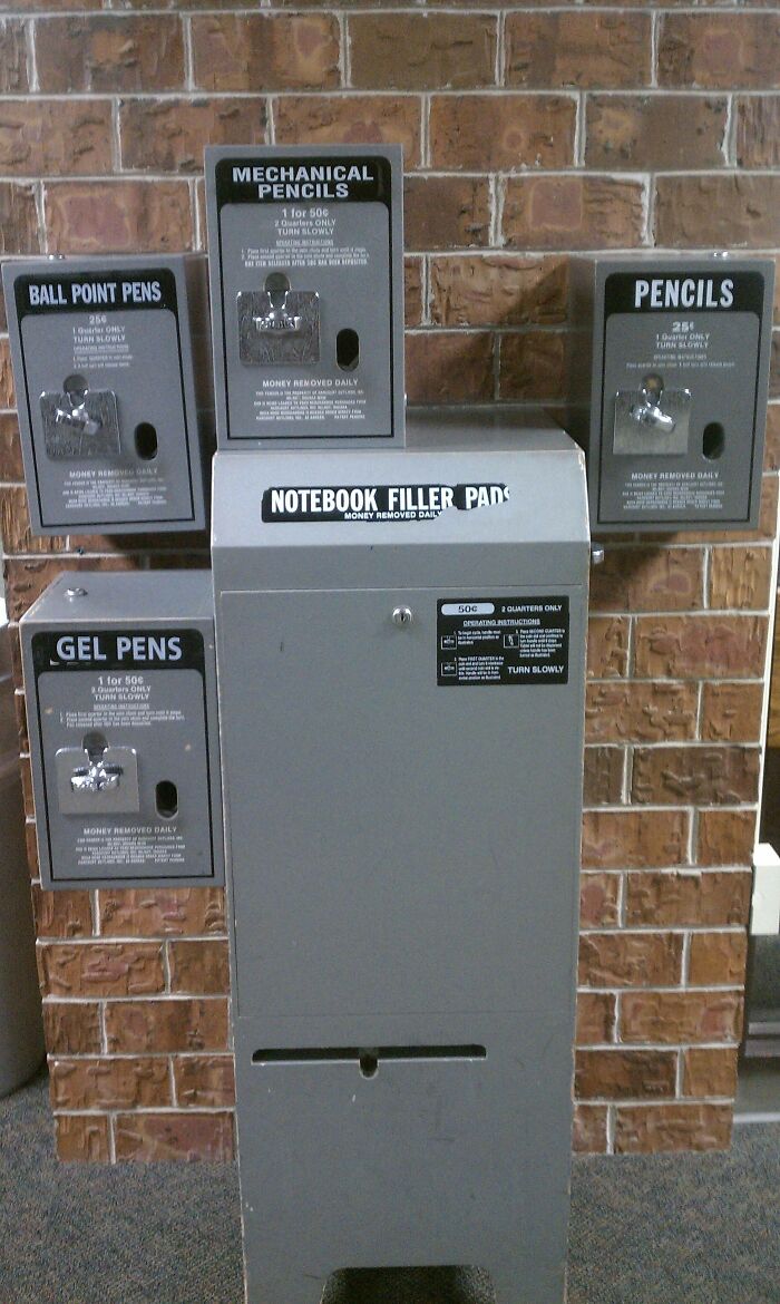 My Son's School Has A Vending Machine For School Supplies. Great Idea