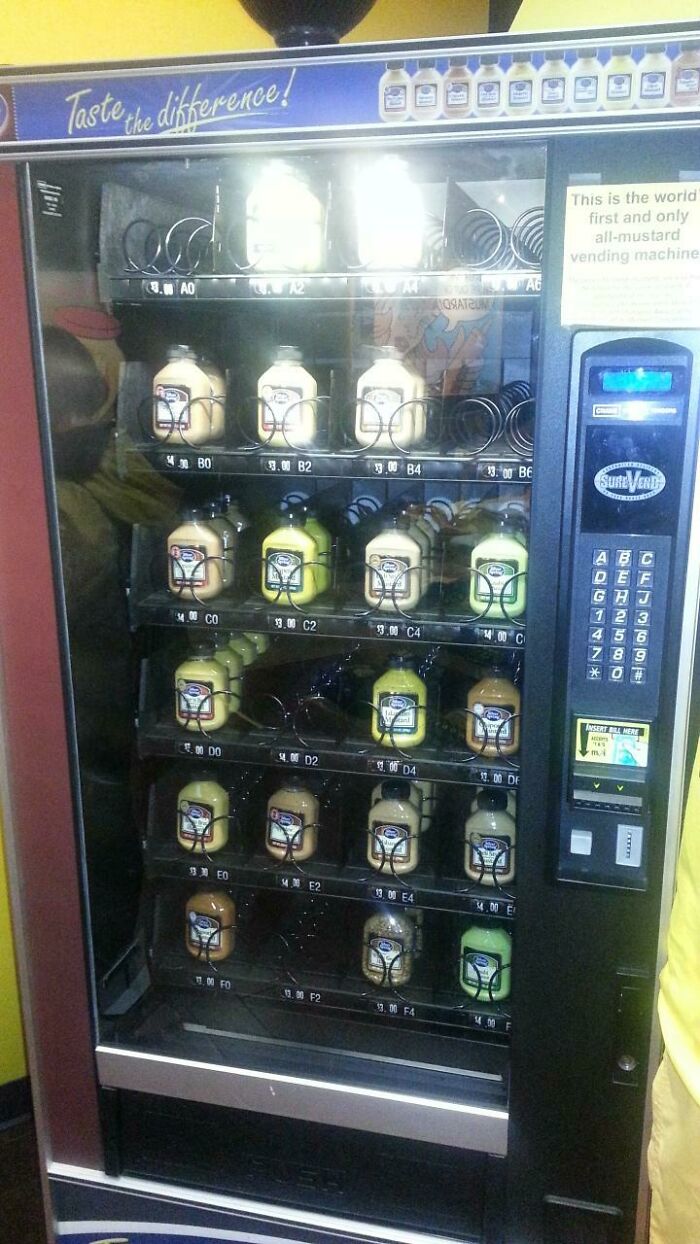 Welcome To Wisconsin: A Mustard Vending Machine