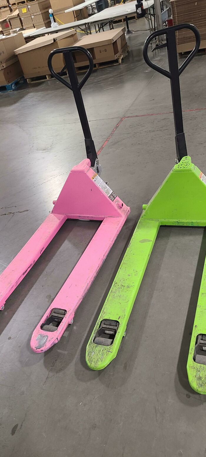 My Job Has A Pair Of Pallet Jacks That Remind Me Of Cosmo And Wanda