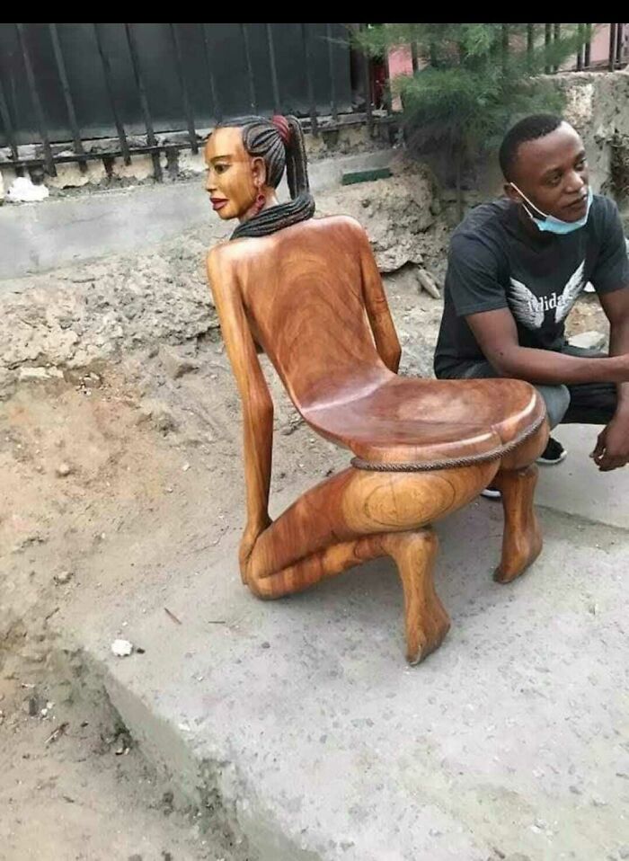 This Chair Sculpted From Wood