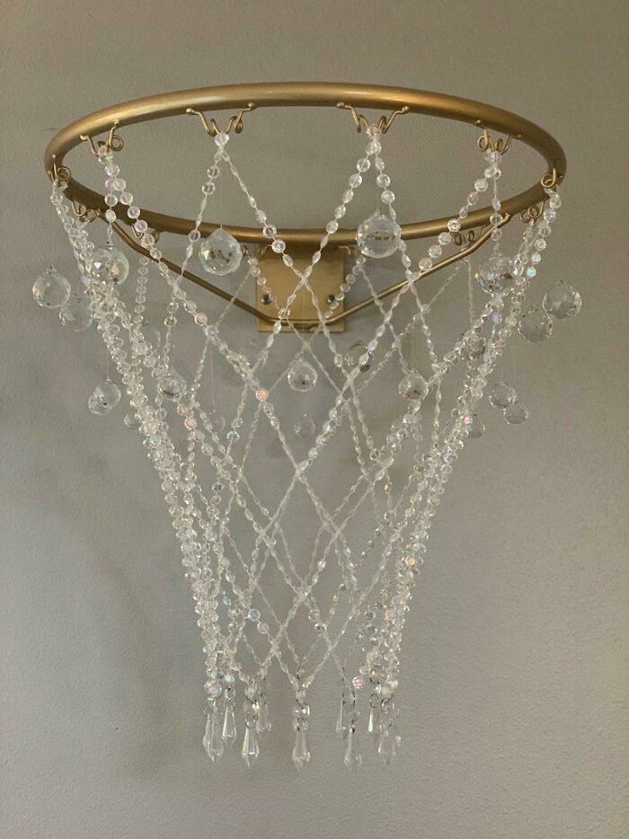 Crystal Basketball Chandelier