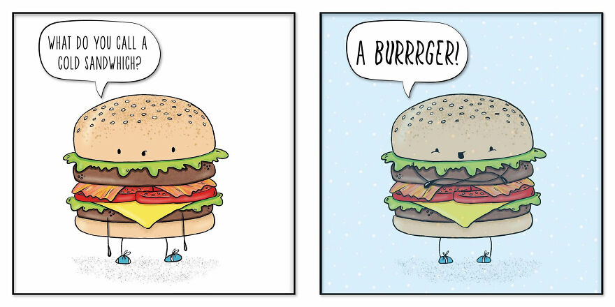 Artist Brings Food To Life By Drawing Fun Comics