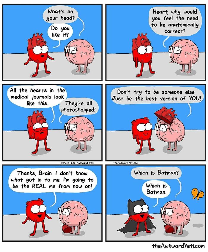 Artist Makes Comics That Portray The Eternal Dilemma Between Reason And Heart And 1 Million And 800 Thousand Followers Approve