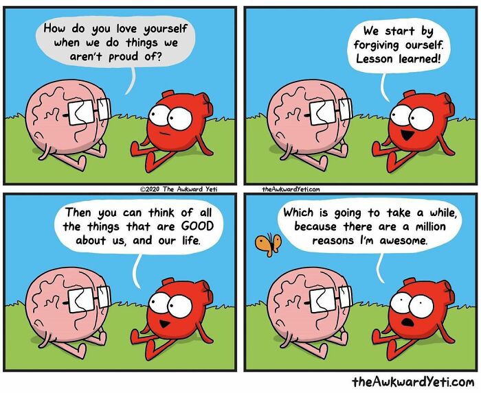Artist Makes Comics That Portray The Eternal Dilemma Between Reason And Heart And 1 Million And 800 Thousand Followers Approve