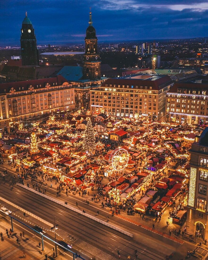 The Striezelmarkt In Dresden, Germany