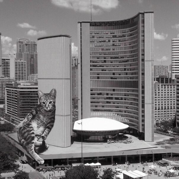 Toronto City Hall; Viljo Revell, Bruce Kuwabara, 1965, Toronto, Canada