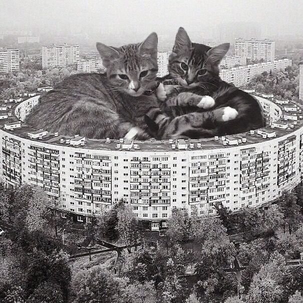 "Bublik" Apartment Complex; Eugene Stamo, 1972, Moscow, Russia